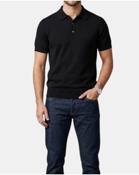 Henry Bucks - McKinnon & Co Cotton Silk Button Polo