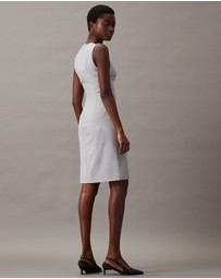 Calvin Klein - Slim Wool Blend Shift Dress