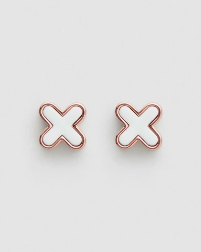 MIMCO - Dreamer Stud Earrings - White