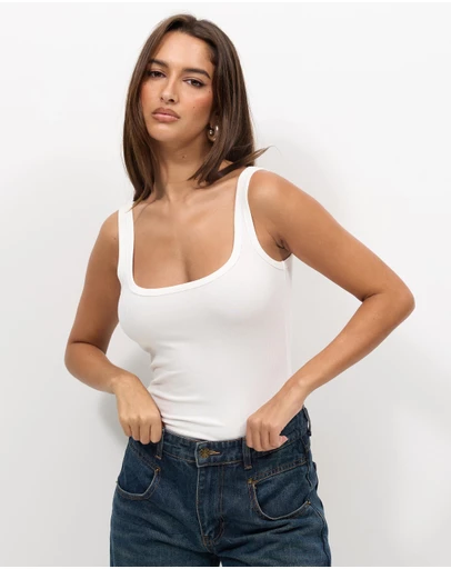 Dazie - Edie Rib Tank Top