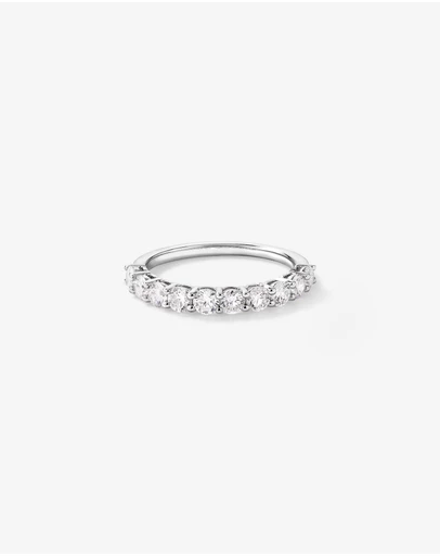 Michael Hill - 1.00 Carat TW Round Brilliant Laboratory-Grown Diamond Wedding Band in 14kt White Gold