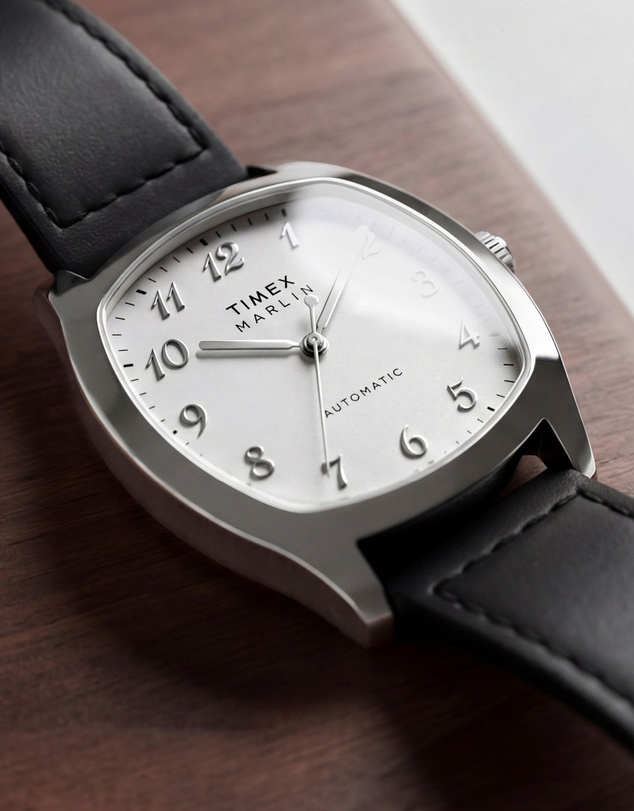 TIMEX - Marlin® Chatham Automatic 36mm Black Leather Strap Watch