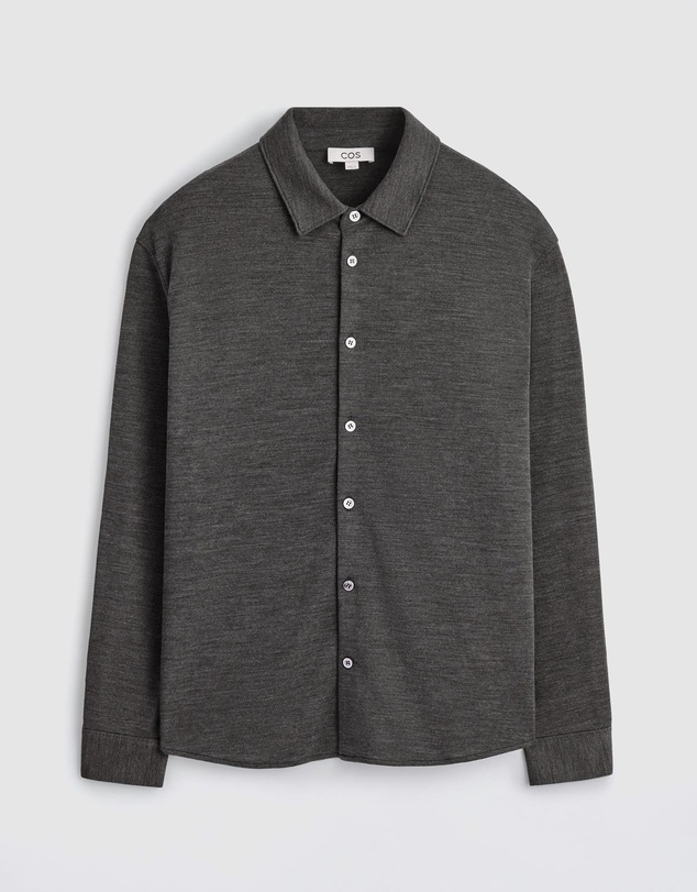 COS - Wool-Blend Jersey Shirt
