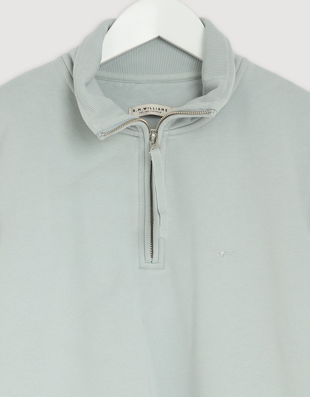 Revibe - Repaired R.M.Williams Trickett 1/4 Zip Sweatshirt - AU 10