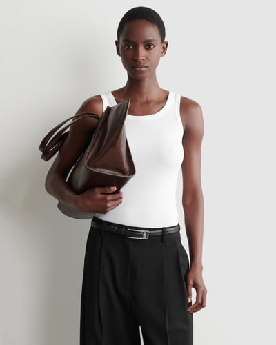 Ribbed Cotton Tank Top