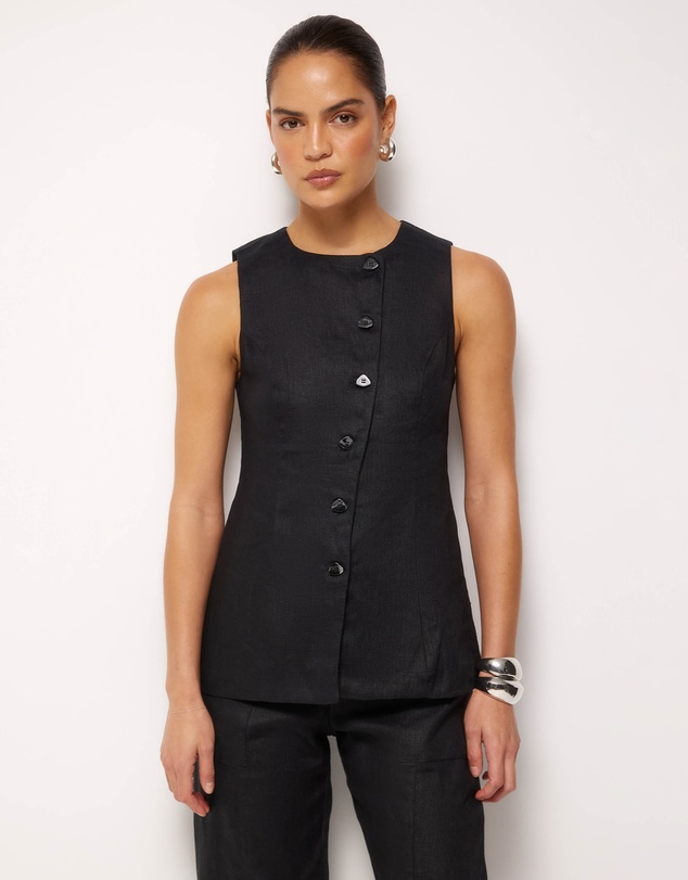 AERE - Longline Asymmetric Vest