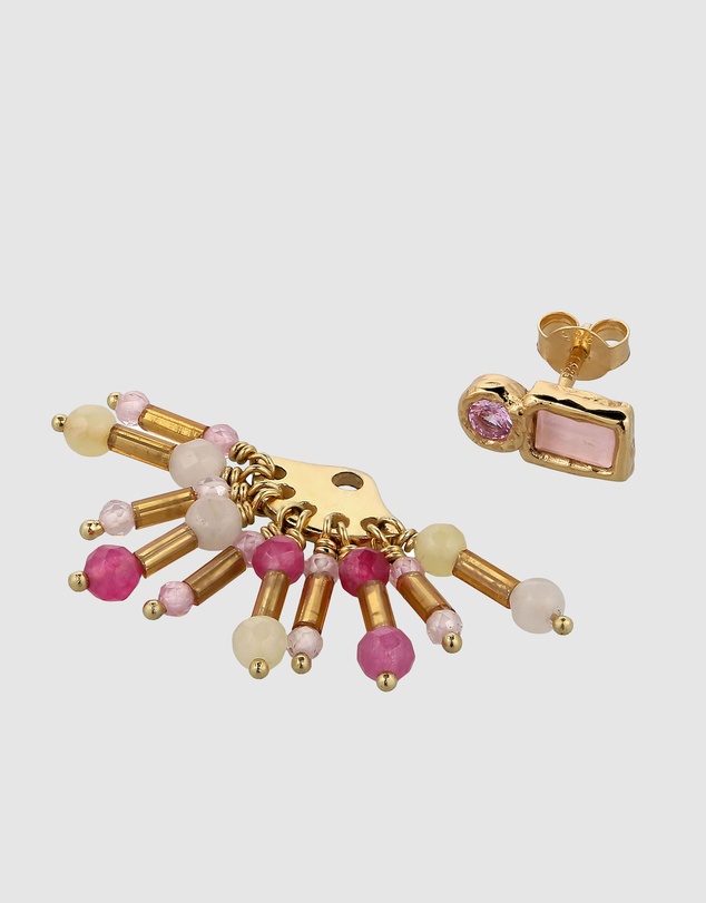 Haze & Glory - 2 in 1 Dazzle Stud Earrings - Gold