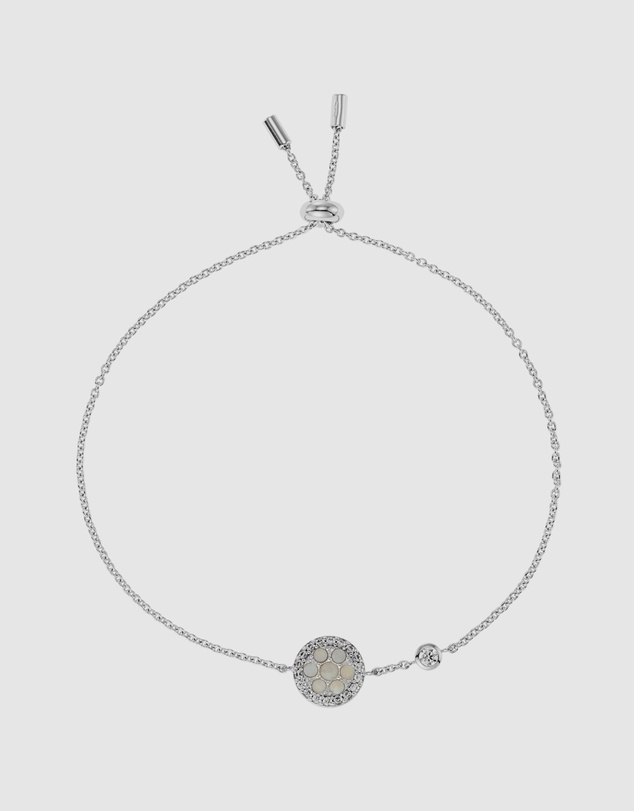 Fossil - Sterling Silver-Tone Silver-Tone Bracelet JFS00519040
