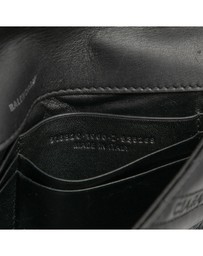 Pre-Loved by Azura Reborn - Pre-Loved Embossed Leather Allover Logo BB Wallet on Chain