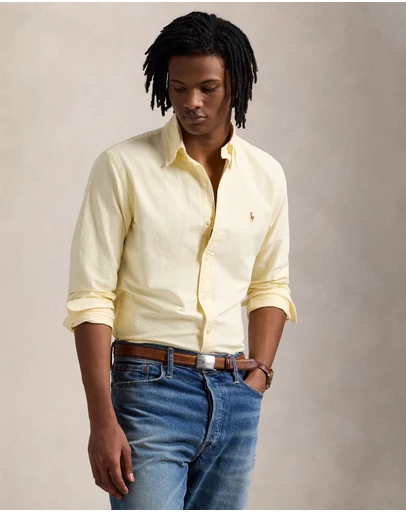 Polo Ralph Lauren - Custom Fit Striped Oxford Shirt - ICONIC EXCLUSIVE