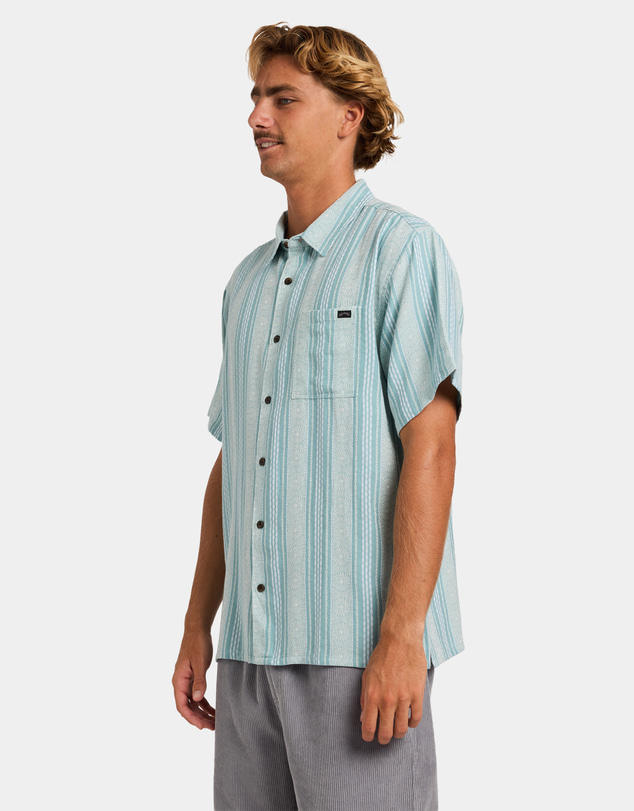 Billabong - Mens Sundays Jacquard Short Sleeve Shirt