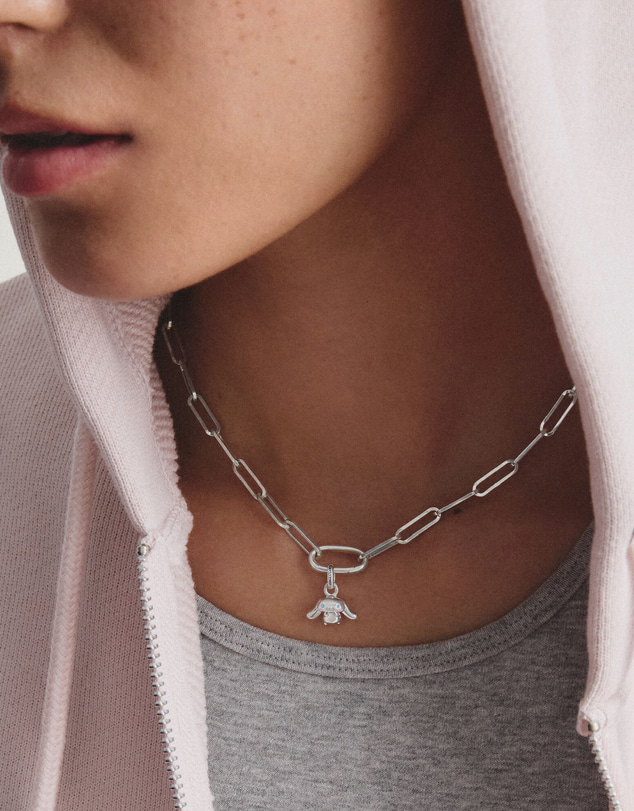 THOMAS SABO - Silver-Plated Charm Club Paperclip Necklace