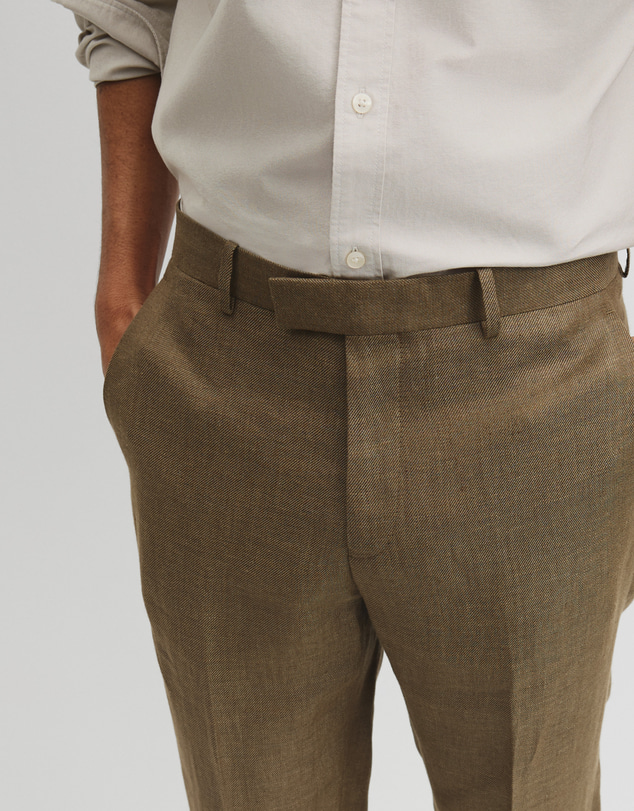 Country Road - Regular Fit Tapered Linen Pant