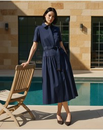 IDA+S - Chloe Navy Midi Dress