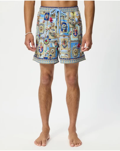Camilla - Mid Length Boardshort With Elastic Waist