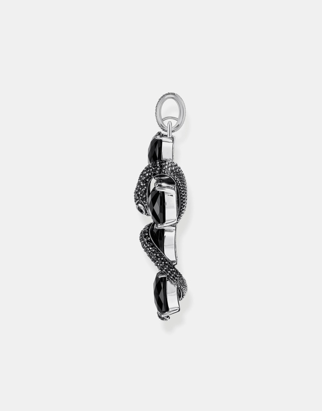 THOMAS SABO - Cross pendant with snake and black zirconia