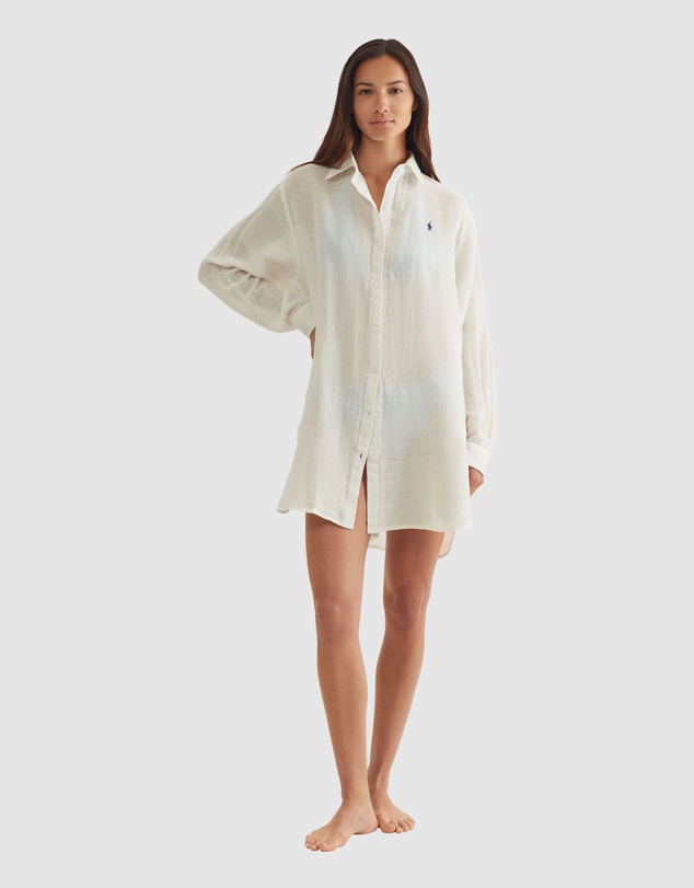 Polo Ralph Lauren - Organic Cotton & Linen Oversized Beach Shirt