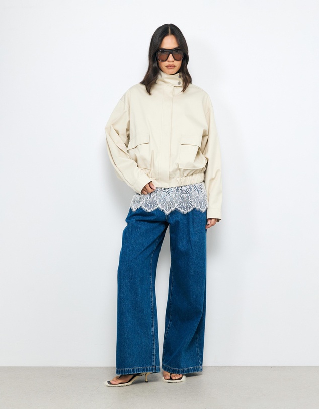 AERE - Tora High Rise Pleat Front Jeans