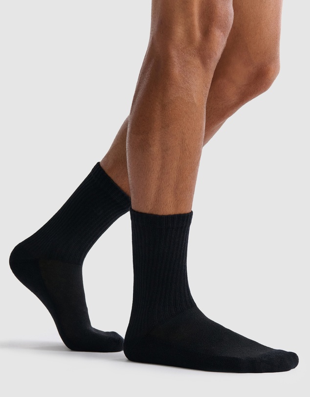 Ambra - Ambra Men's Active High Ankle Sock 3 Pair Pack
