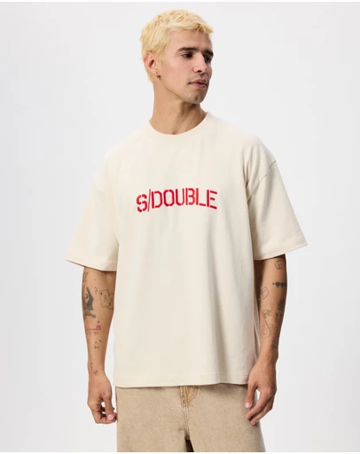 S Double - Stencil Heavy WT T-Shirt