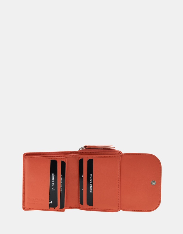 Pierre Cardin - Pierre Cardin Ladies Leather Tri-Fold Tab Wallet