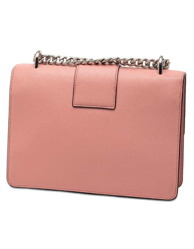Pre-Loved by Azura Reborn - Pre-Loved Small Saffiano Sound Lock Chain Crossbody