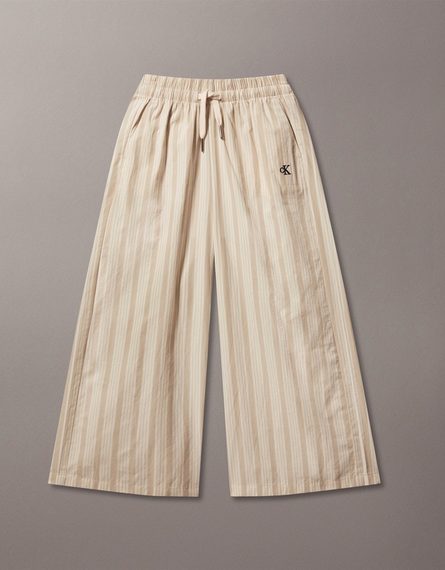 Calvin Klein Jeans - Girls Relaxed Striped Poplin Pants