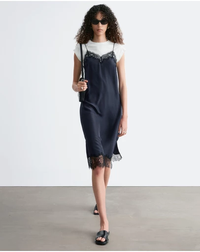 & Other Stories - Silk Slip Midi Dress