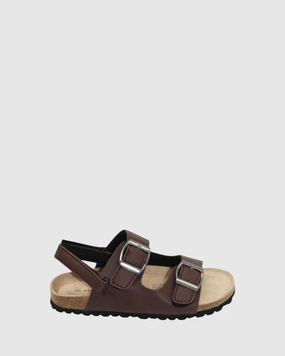 Human - Kids Kai Slide Sandals Choc