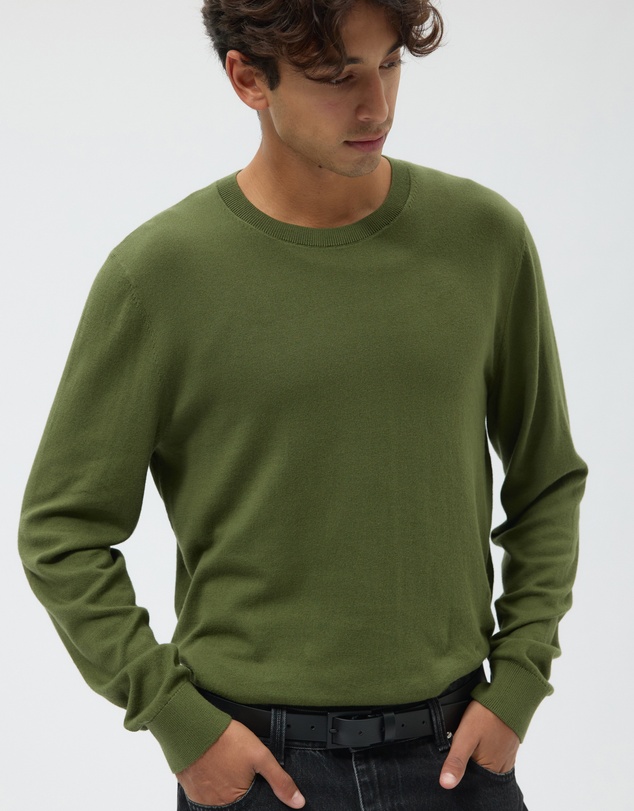 AERE - Lightweight Organic Cotton Crew Neck Knit Jumper