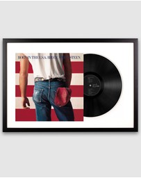 iWorld - Framed Bruce Springsteen Born in the U.S.A Vinyl Album Art