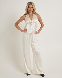 Alice In The Eve - Avery Halter Satin Top