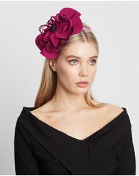 Max Alexander - Felt Fuchsia Flower Winter Racing Fascinator