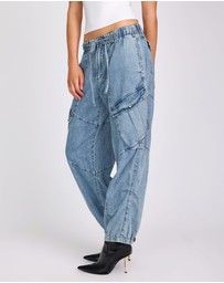 ONE TEASPOON - Utility Denim Flight Pants - Johnny Blue