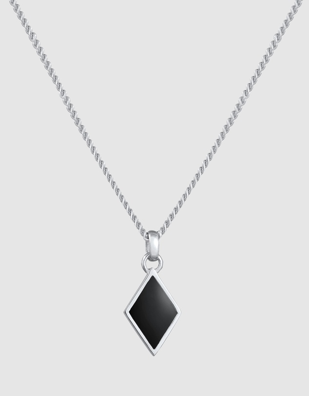 Kuzzoi - ICONIC EXCLUSIVE - Rhombus Pendant Necklace in 925 Sterling Silver