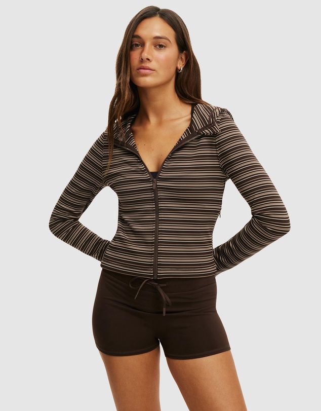 Cotton On Body Active - Ultra Soft Hooded Crop