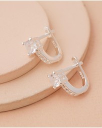Moira Hughes - The White Label - Sophie Diamonte Clicker Earrings