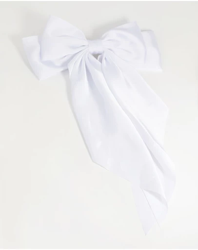 Lovisa - White Bow Clip