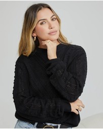 Esther & Co - Rheane Knit - Black