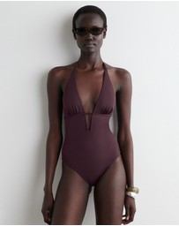COS - Plunge-Neck Swimsuit
