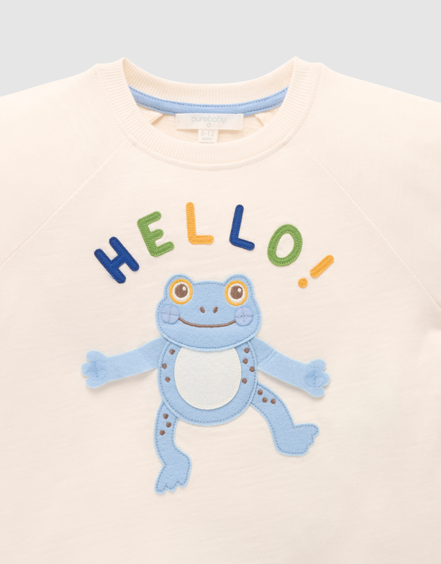Purebaby - Hello Relaxed Tee-Kids-Babies