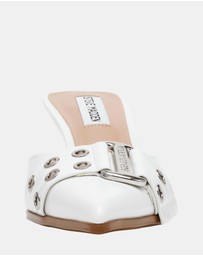 Steve Madden - Hiatus White Crinkle Patent Heels