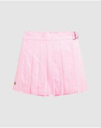 Polo Ralph Lauren - Pleated Cotton Oxford Faux-Wrap Skort - ICONIC EXCLUSIVE (2YRS-6.5YRS)