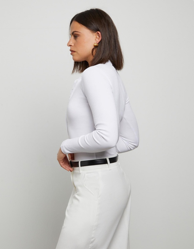 General Pants Co. Basics - Button Front Long Sleeve Bodysuit
