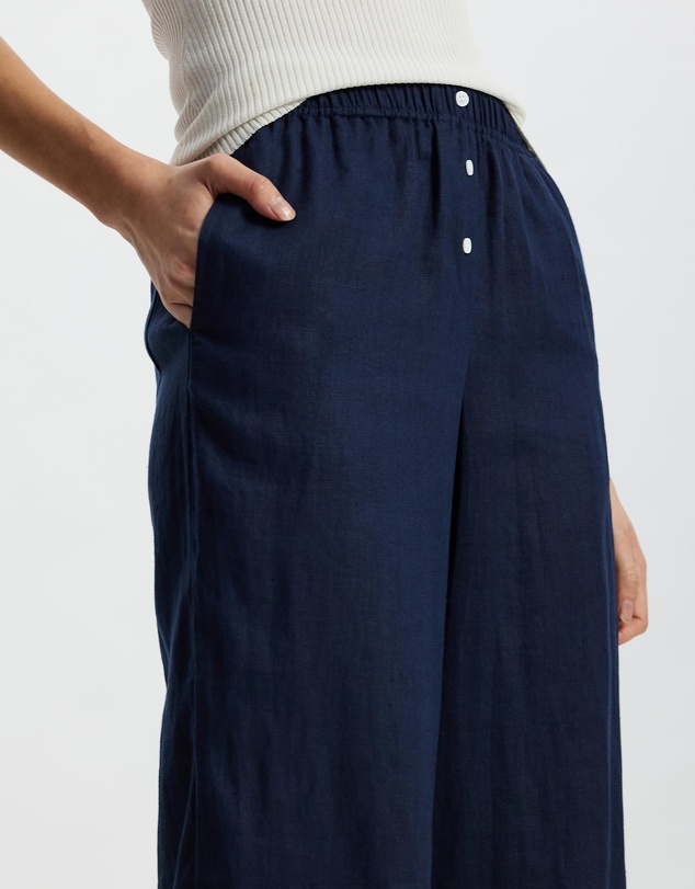 White By FTL - Robin Linen Pants