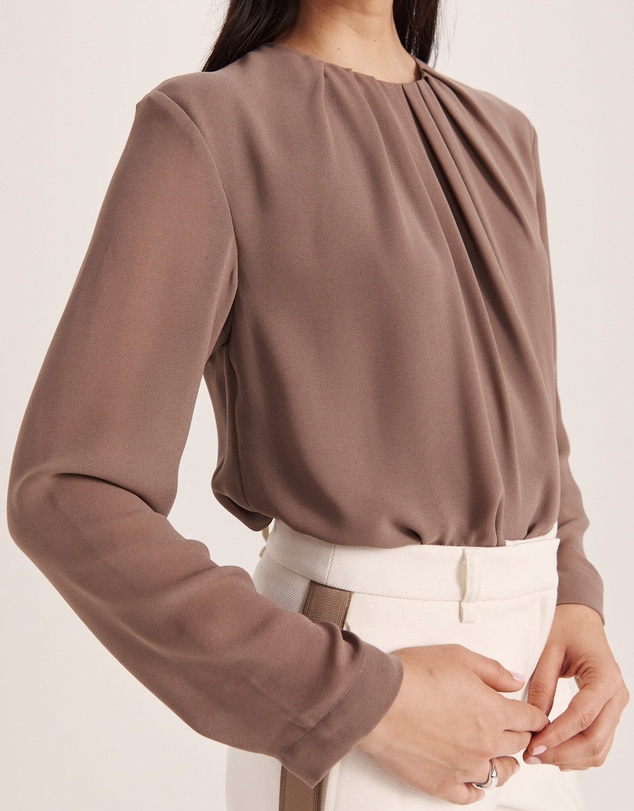 SABA - Willa Long Sleeve Tuck Detail Top