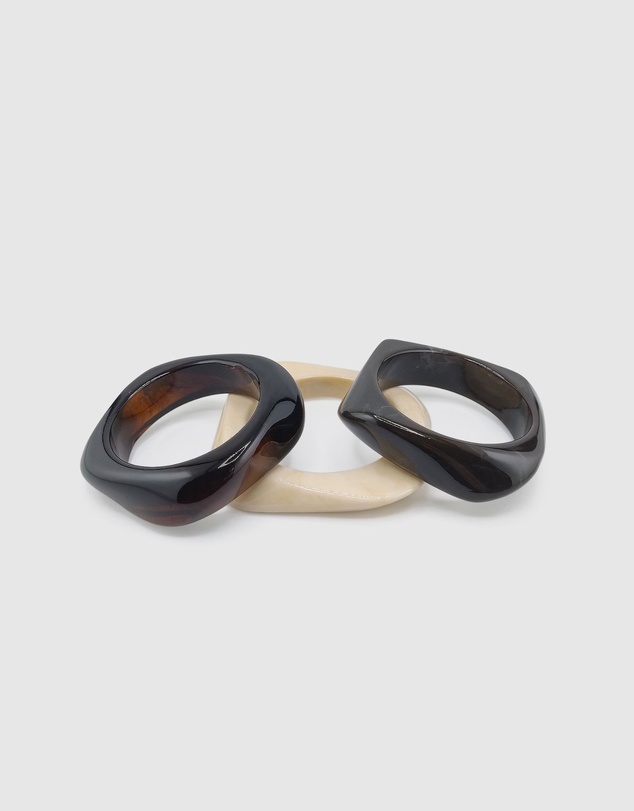 Izoa - Raven Bangle Stack