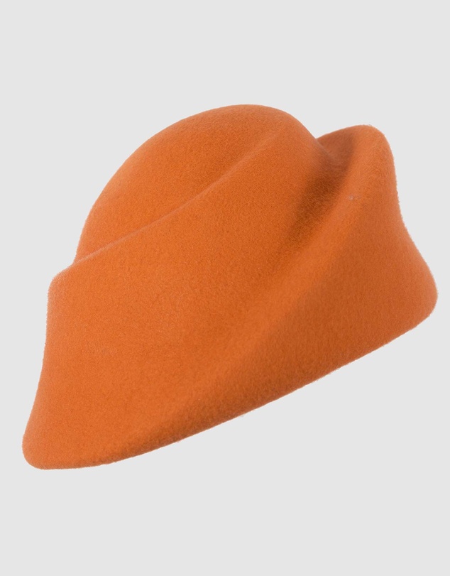 Max Alexander - Orange Designer Winter Felt Hat