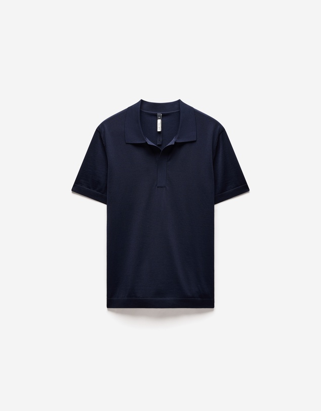 Calibre - Tech Knit Button Polo Navy Light