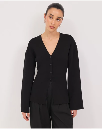Calli - Tiarne Flared Knit Cardigan